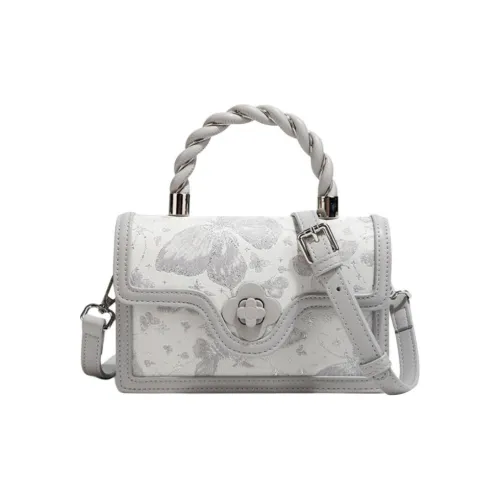 CAEISL KCIEL Полиуретан Синтетическая кожа Сумка Женская Бабочка Жаккард Розовый Бабочка Жаккард Серебряный