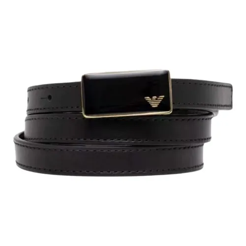 EMPORIO ARMANI Кожаные ремни Женские Черный
