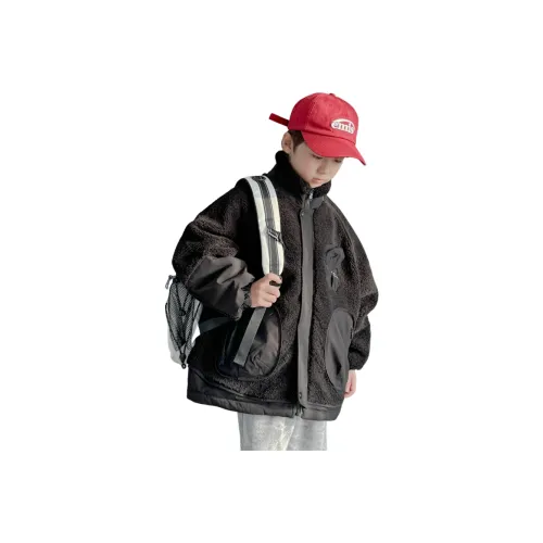 Lanza Повседневный хлопковый пуховик зимний черный для подростков