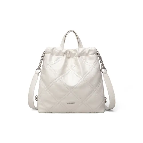 PT'SON Рюкзак из синтетической кожи стандартный женский белый