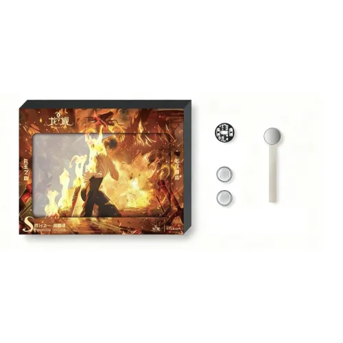 GUANGBO Дракон Klan Roadming Non Merch QUARTER Мгновенная печать Камера Ночной свет Пламя Карта Открытки Аниме-тематика