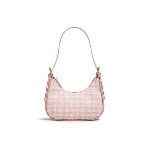 CAEISL KCIEL Полиуретан Сумка через плечо Женская Девчачья Розовый Экрю Черный