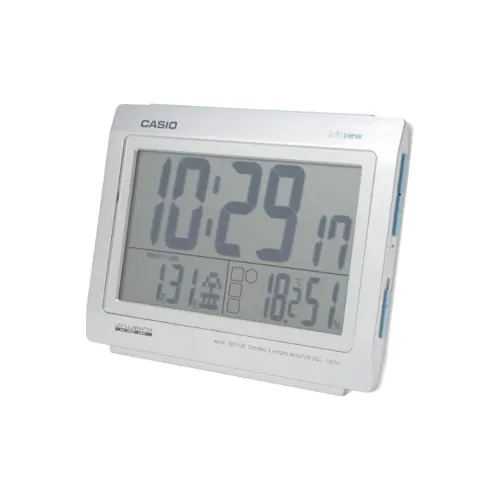 CASIO Радиоконтролируемый Механизм Смола Будильник Унисекс Серый