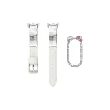 [Экрю Кролик + Серебряный Котенок Ромб Чехол]