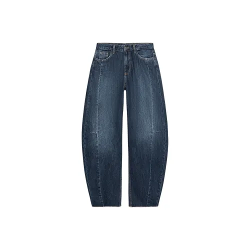 ZARA ZW Series Джинсы среднего синего цвета для женщин