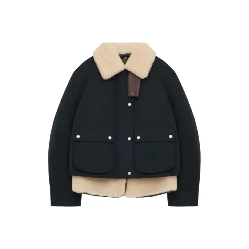 LOEWE FW25 Хлопковый пуховик Женские