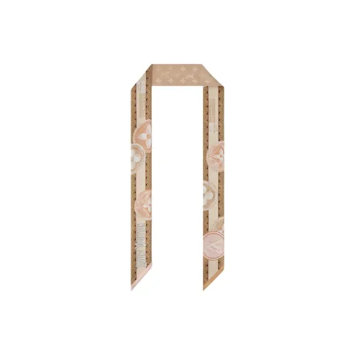 LOUIS VUITTON Шарфы из шелка Тутовый женские песочного цвета