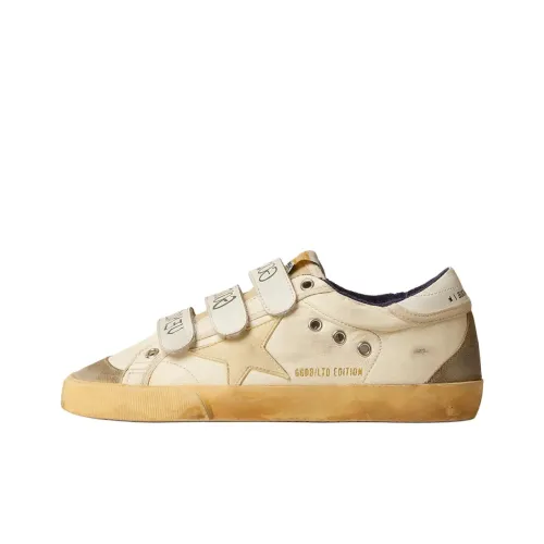 Golden Goose Old School Low Топ Скейтборд Кроссовки Женские Бежевые