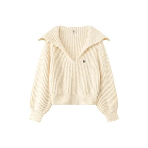 CHUU Белый абрикос Женский трикотаж