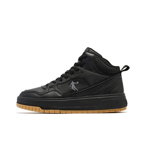 QIAODAN Устойчивые к истиранию Высокие кроссовки для скейтбординга с увеличенной высотой Мужские