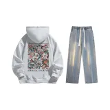 Set (Премиум Серый Стандартное Издание + Винтаж Синий Джинсы)