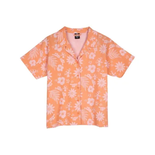 Santa Cruz Orange Apricot Women's Shirts Санта Круз Оранжевый Абрикос Женские Рубашки