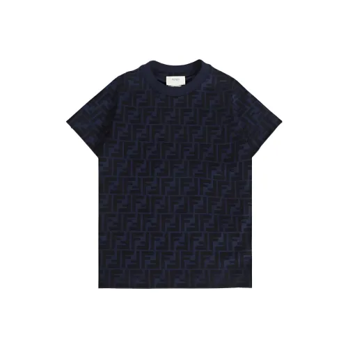 FENDI T-рубашка Морской синий Детская