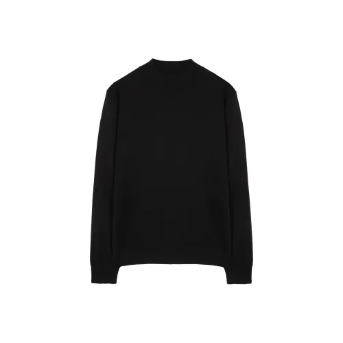 St. H Элегантный черный мужской трикотаж