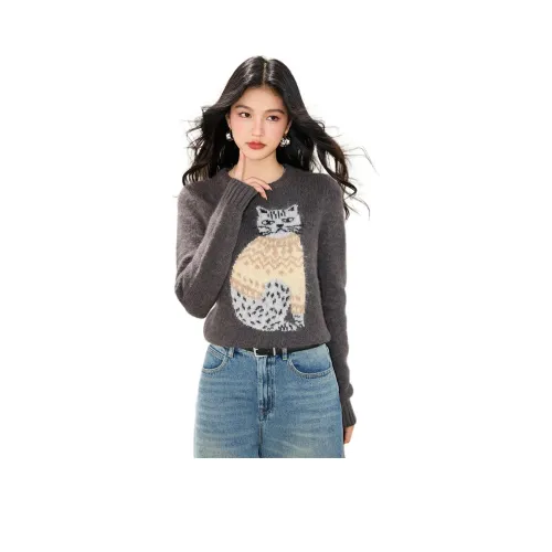 HIPHOPPUNKS Темно-серый Женский Трикотаж