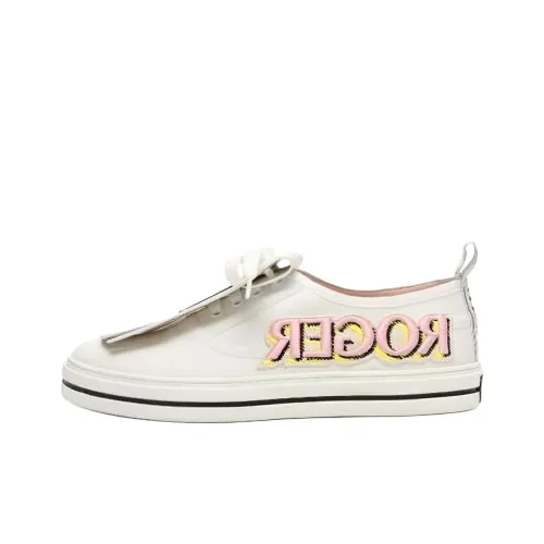 Roger Vivier Устойчивые к истиранию низкие кроссовки для скейтбординга Женские Белые