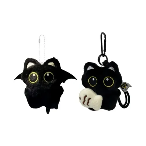 CHUNTUSHU Little Черный Кот Bat Украшение Плюшевый Брелок 10 см Рекомендуемая Высота