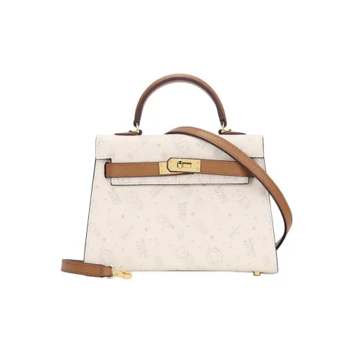 SADI Сумка через плечо из коровьей кожи маленькая сумка женская экрю и песочно-коричневый