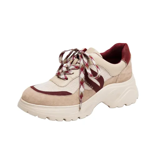 Joypeace Ice Navigation Дышащее Покрытие Легкий Увеличение Высоты Низкий Топ Повседневная Обувь Женская