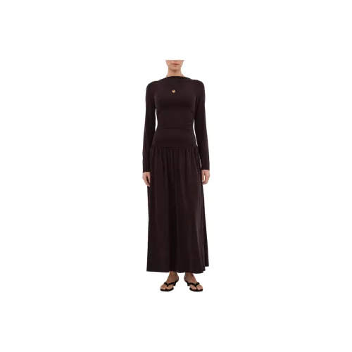 DISSH Длинное рукавное платье-миди Длинное рукавное женское платье