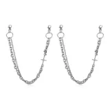 Double-Layer Star Patchwork Pants Chains (1 Pair)  
Двухслойные звезды пэчворк цепочки для брюк (1 пара)