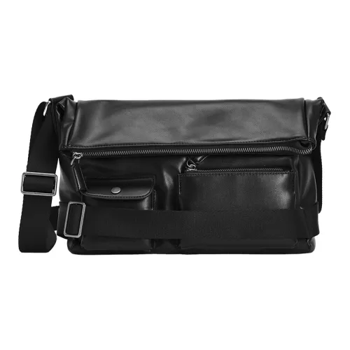 URBAN REVIVO Сумка через плечо из искусственной кожи Мужская Черная