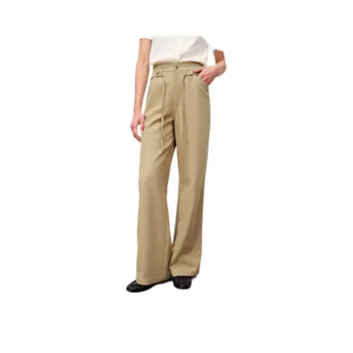 FABRIQUE Khaki Женские Повседневные Брюки