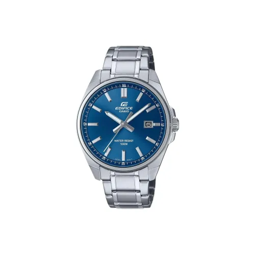 CASIO EDIFICE Кварцевый механизм нержавеющая сталь ремешок мужские часы синий циферблат