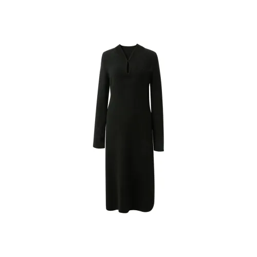 3COLOUR Длинное платье с длинными рукавами женское