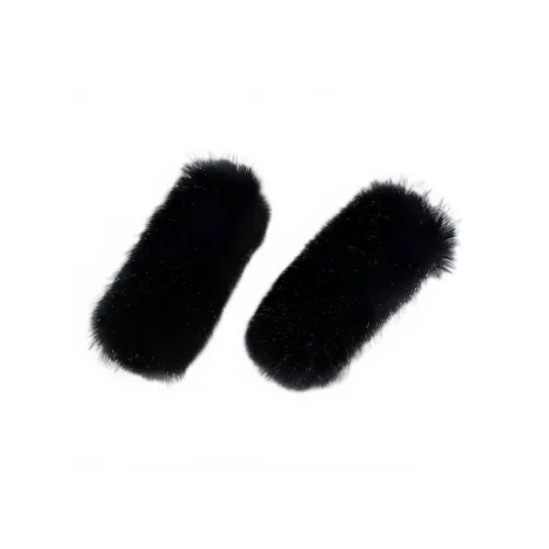 Left Europe Заколки для волос из искусственного норкового меха женские