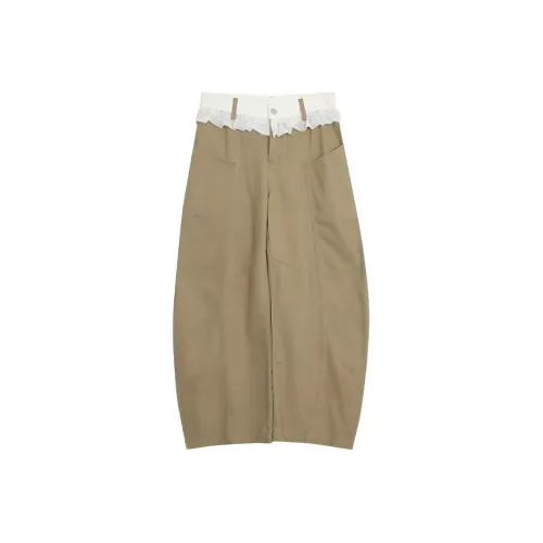 DANCANG Хаки Женские Джинсы