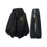 Чёрный + Чёрный K[С флисовой подкладкой, улучшенный]