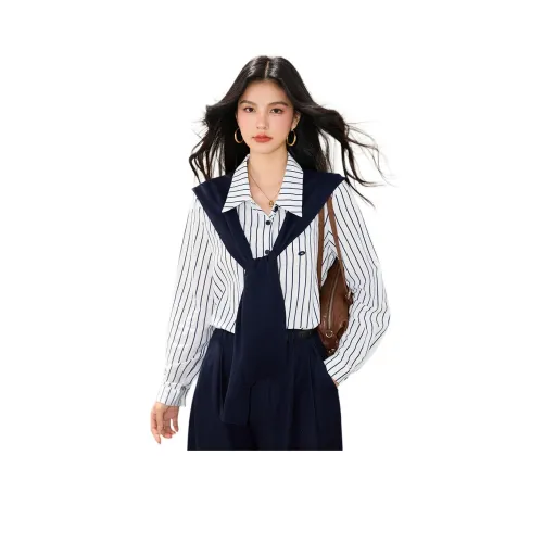 HIPHOPPUNKS Полосатые женские рубашки
