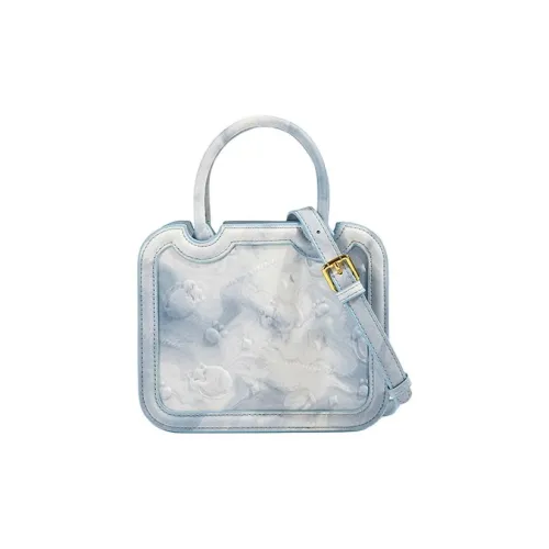 CAEISL KCIEL Полиуретан Синтетическая кожа Маленькая квадратная сумка через плечо женская облачно-голубой