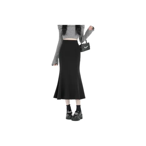 LANGQING Повседневный Длинный Юбка Женские