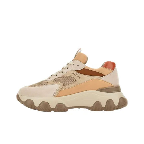 HOGAN Hyperactive Low Топ Повседневная обувь Женская Бежевый Коричневый Оранжевый