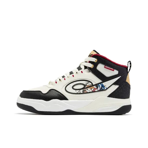 QIAODAN Термический Увеличение Высоты Устойчивый к Износу Противоскользящий MID Топ Скейтборд Кроссовки Мужские Белый Черный