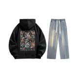 Set (Black Fleece-Lined + Vintage Blue Jeans)  
Комплект (Черный с флисовой подкладкой + Винтажные синие джинсы)