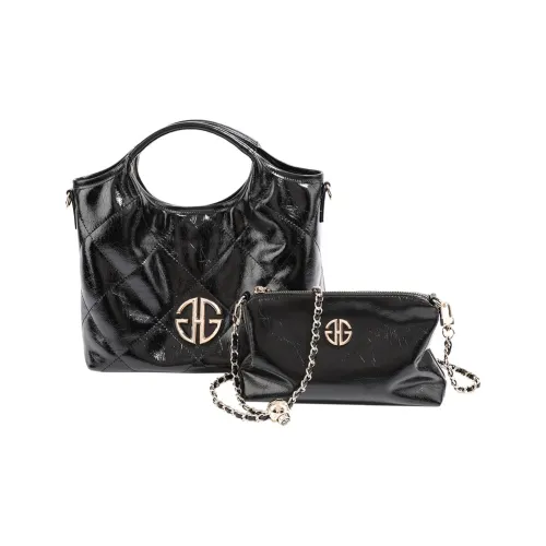 GHG Коровья кожа Сумка Стандартная Женская Черная Фиолетовая Красная Экрю Серебряная