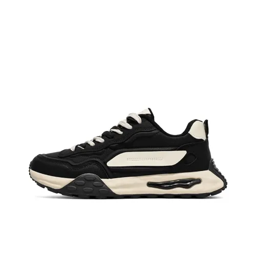 Yalu Preferred Амортизация Увеличение Высоты Устойчивость к Износу Водонепроницаемый Противоскользящий Низкий Топ Кроссовки с Толстой Подошвой Мужские