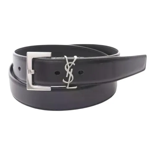 SAINT LAURENT Кожаные ремни Унисекс Черный