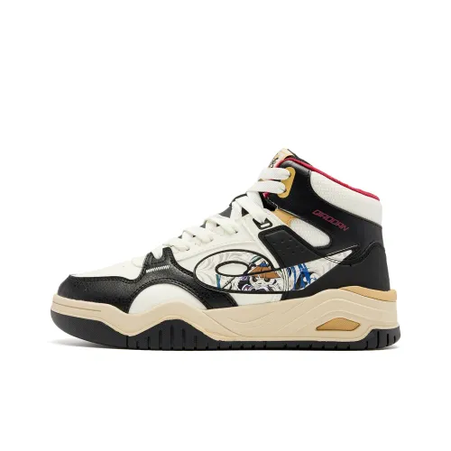 QIAODAN Slip-resistant Abrasion-resistant MID Топ Скейтборд Кроссовки Мужские