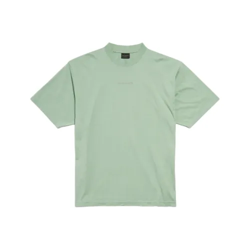 Balenciaga SS25 T-Shirt Regular Fit Unisex Green Баленсиага SS25 T-Рубашка Стандартный крой Унисекс Зеленый