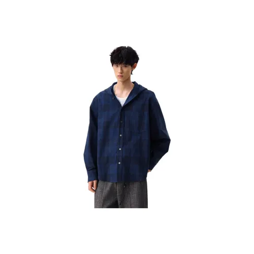 PEA Синий Унисекс Рубашки