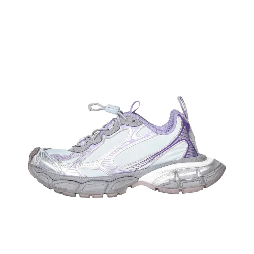 Balenciaga 3XL Низкий Топ Толстая Подошва Кроссовки Женские Фиолетовые