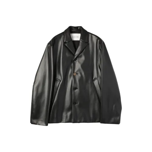 CULLNI FW25 Искусственная кожа Tailored Короткий пальто Унисекс