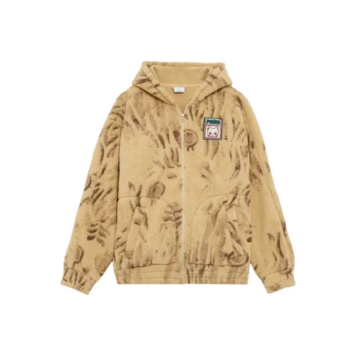 PUMA T7 FW25 NEKO SAN Шерпа Бархат feel Пальто Унисекс