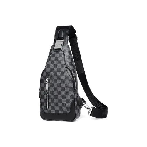 Lv Fielder ПУ (полиуретан) Сумка через плечо Средняя Черная