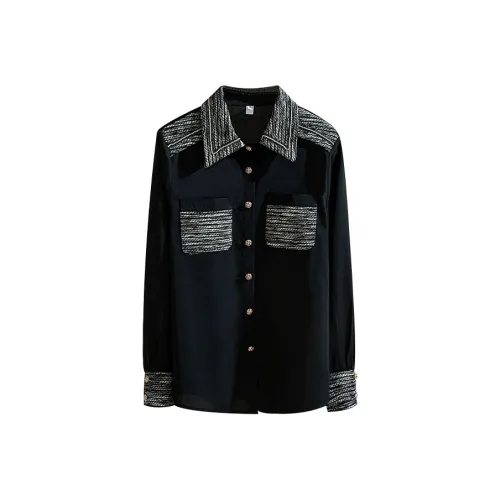 PZHK Черные Женские Рубашки
