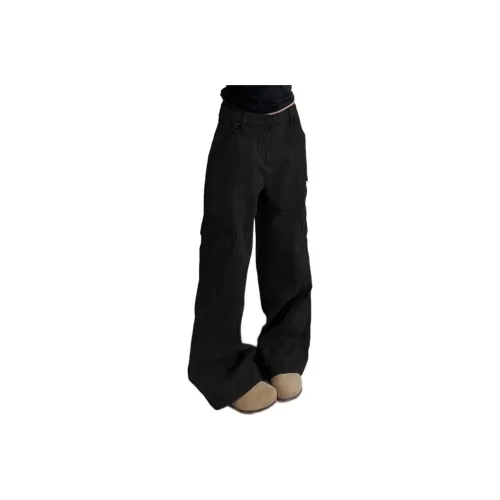 DEAR BETSY Черные Унисекс Повседневные Штаны